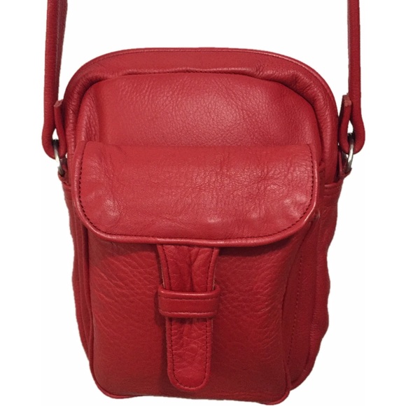 Handbags - Leather Organizer Crossbody Shoulder Bag